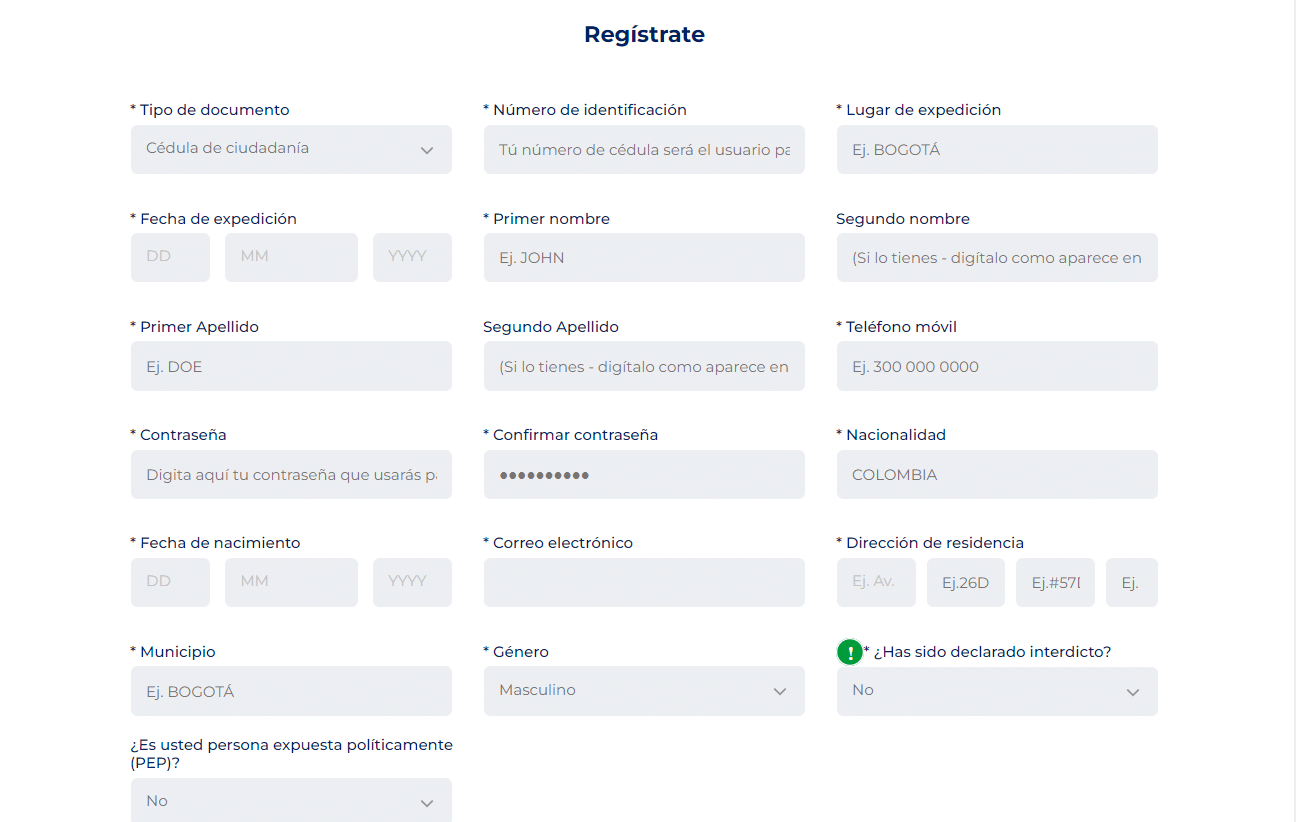 formulario registro Betplay