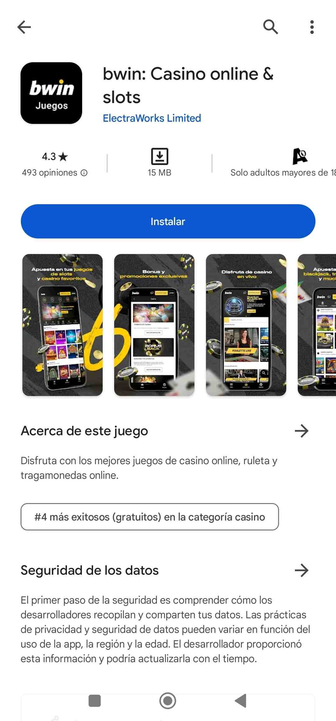 Bwin app Android descargar casino