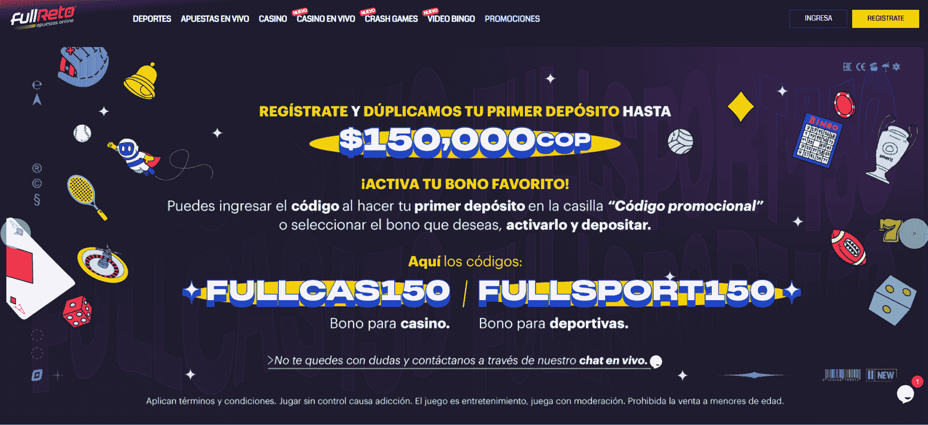 Fullreto regístrate